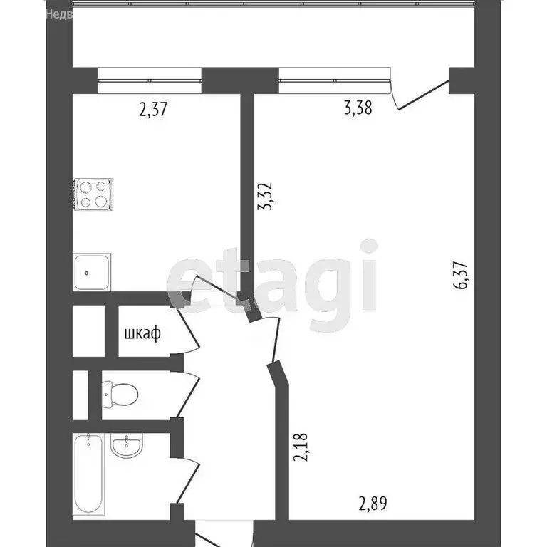 1-комнатная квартира: Ставрополь, улица Ленина, 484А (55 м) - Фото 0