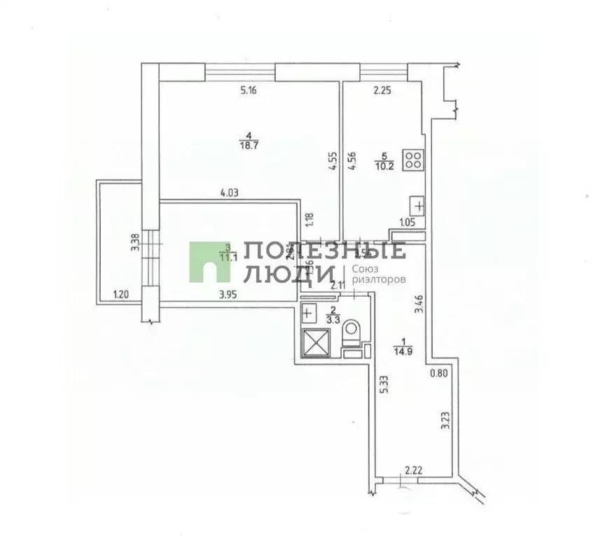 2-к кв. Удмуртия, Ижевск Совхозная ул., 9 (62.0 м) - Фото 1