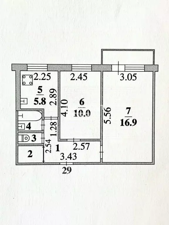 2-к кв. Липецкая область, Липецк Московская ул., 61Д (47.2 м) - Фото 2