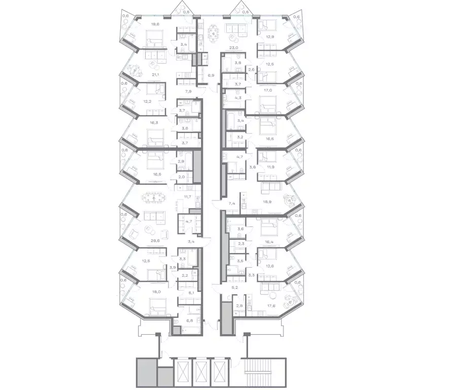 2-к кв. Москва Крылатская ул., 23 (68.47 м) - Фото 2