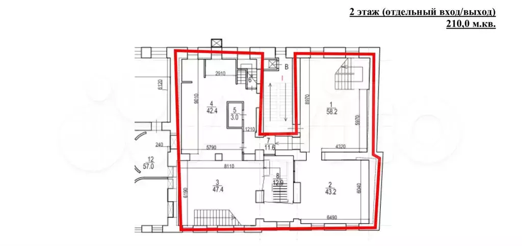 Аренда помещения свободного назначения 550 м2 - Фото 1