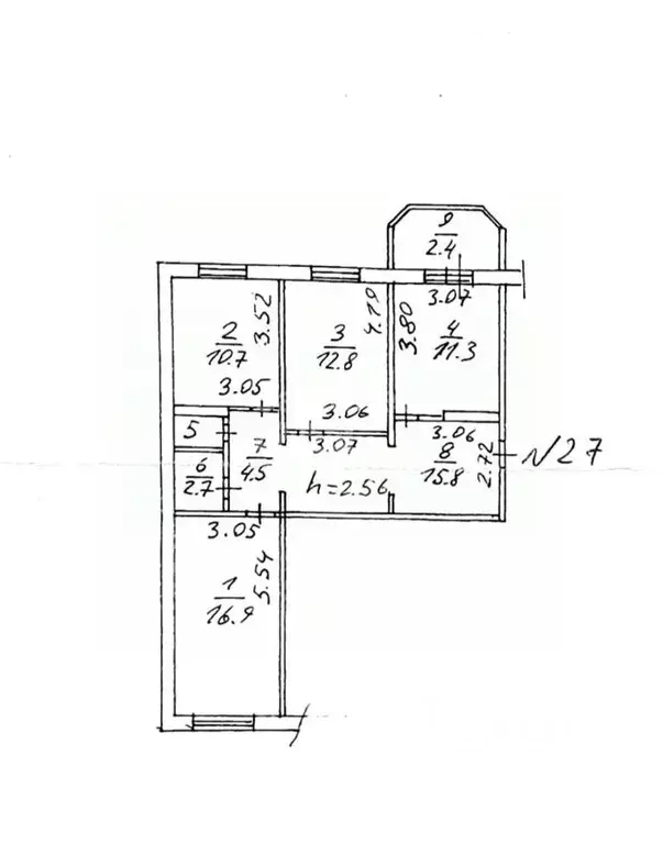 3-к кв. Московская область, Люберцы городской округ, Томилино пгт ул. ... - Фото 2