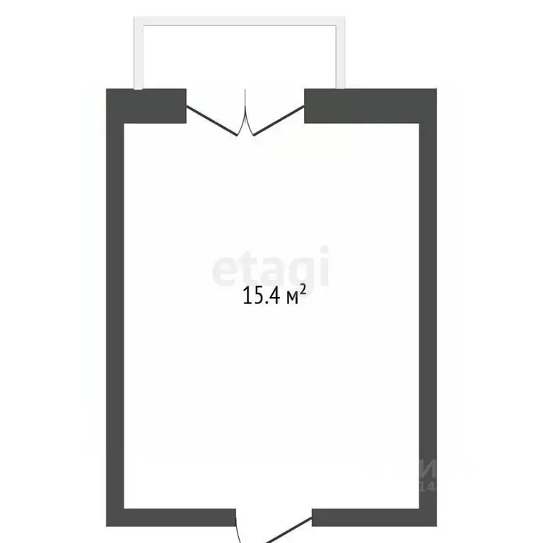 Студия Кемеровская область, Юрга Ленинградская ул., 31 (15.4 м) - Фото 0