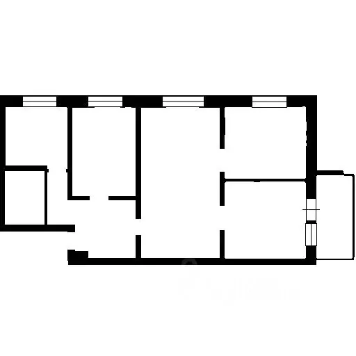 3-к кв. тульская область, тула городской пер, 15 (64.0 м) - Фото 1