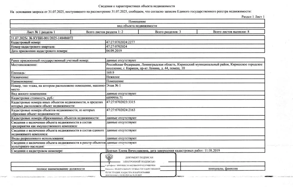 Помещение свободного назначения в Ленинградская область, Кириши просп. ... - Фото 1