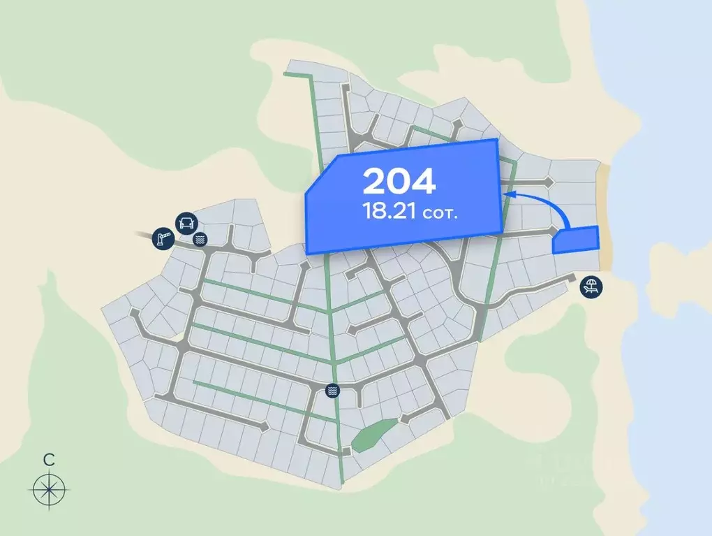 Участок в Ленинградская область, Приозерский район, Ромашкинское ... - Фото 1