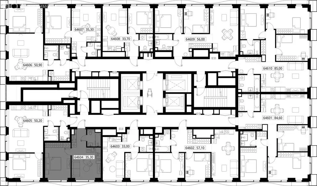 1-комнатная квартира: Москва, Вишнёвая улица, 7с80 (35.3 м) - Фото 1