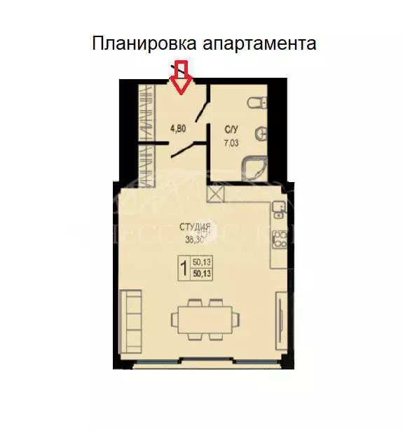 Квартира-студия: Севастополь, улица Пляж Омега, 24 (51.3 м) - Фото 0