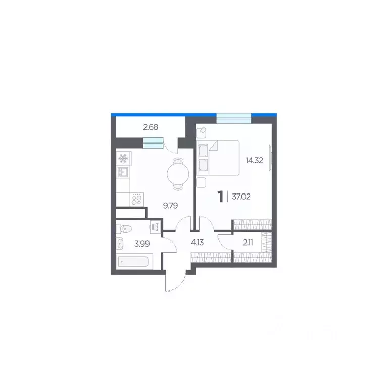 1-к кв. Рязанская область, Рязанский район, Дядьковское с/пос, с. ... - Фото 1