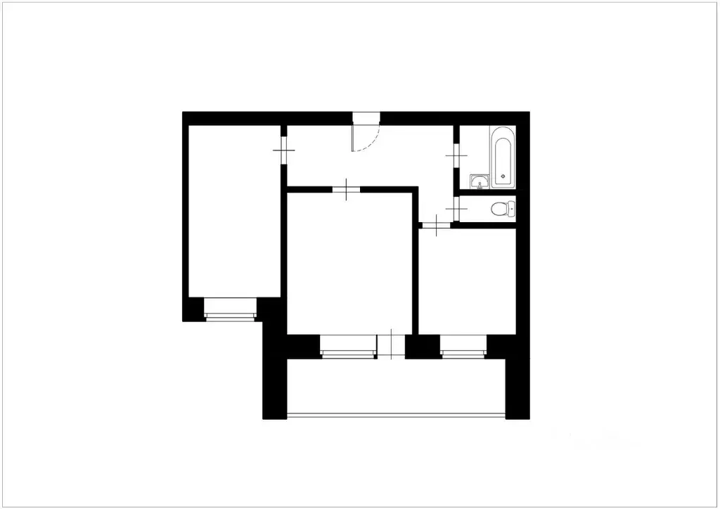 2-к кв. Новосибирская область, Новосибирск ул. 9 Ноября, 95 (47.0 м) - Фото 1