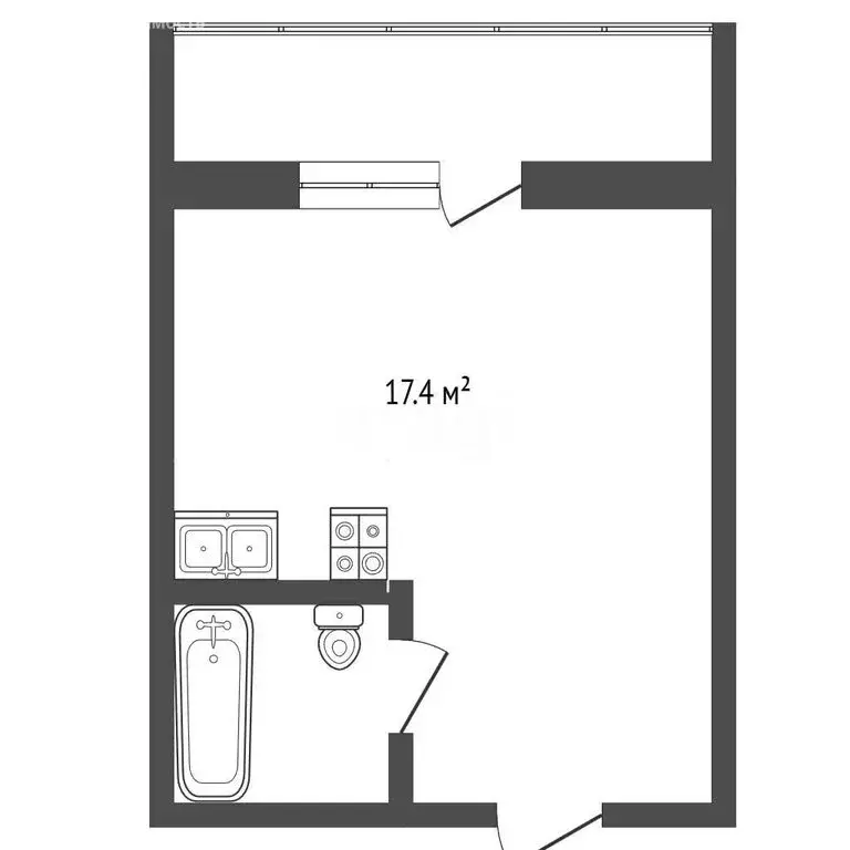 Квартира-студия: Новоалтайск, Прудская улица, 40 (17.4 м) - Фото 1