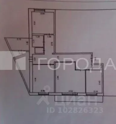 3-к кв. Томская область, Томск пос. Светлый, 15 (67.7 м) - Фото 1