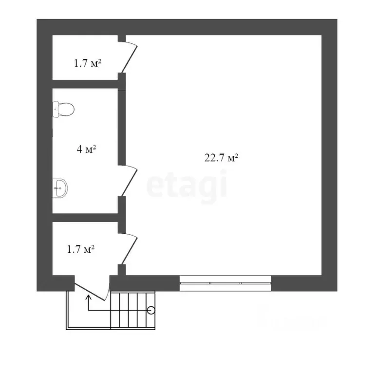 Студия Крым, Саки ул. Ивановой (60.4 м) - Фото 2