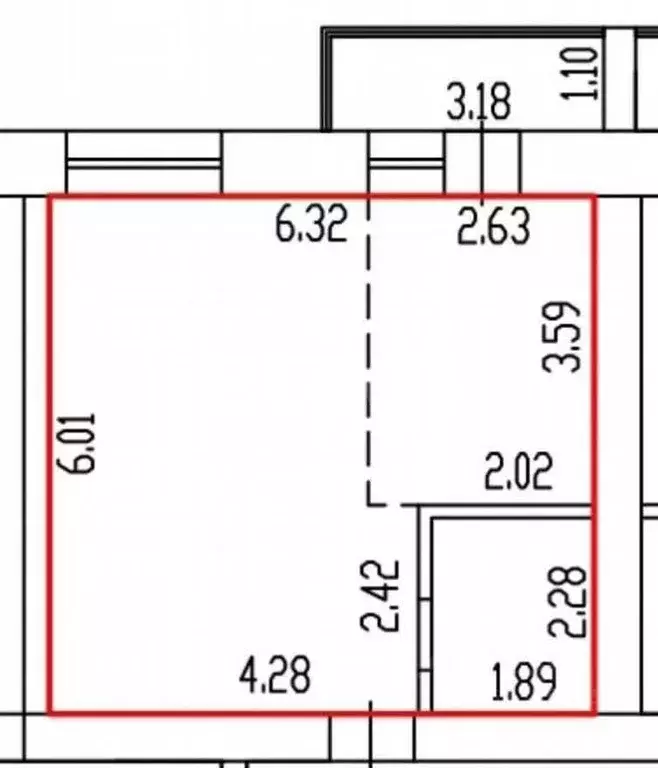 Студия Алтайский край, Барнаул ул. Анатолия, 35А (38.0 м) - Фото 2