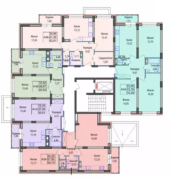 2-комнатная квартира: Ярославль, проспект Фрунзе, 56Д (63.61 м) - Фото 1