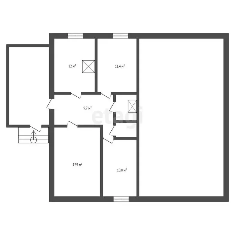 Дом в Юрга, Набережная улица (64.1 м) - Фото 1