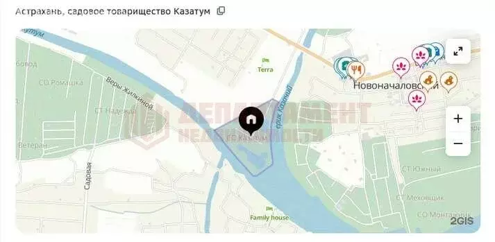Участок в Астрахань, СТ Казатум, улица Хасьяновой (7.5 м) - Фото 1