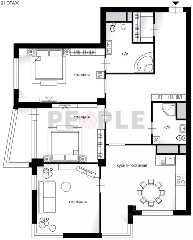 4-к кв. Москва Минская ул., 2Б (134.0 м) - Фото 2