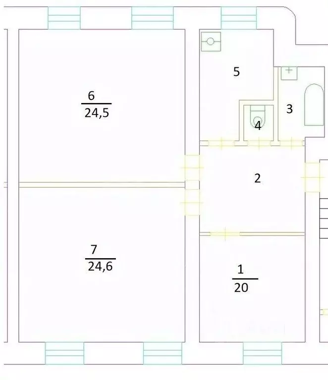 3-к кв. Москва Большая Почтовая ул., 18/20К17 (80.0 м) - Фото 1