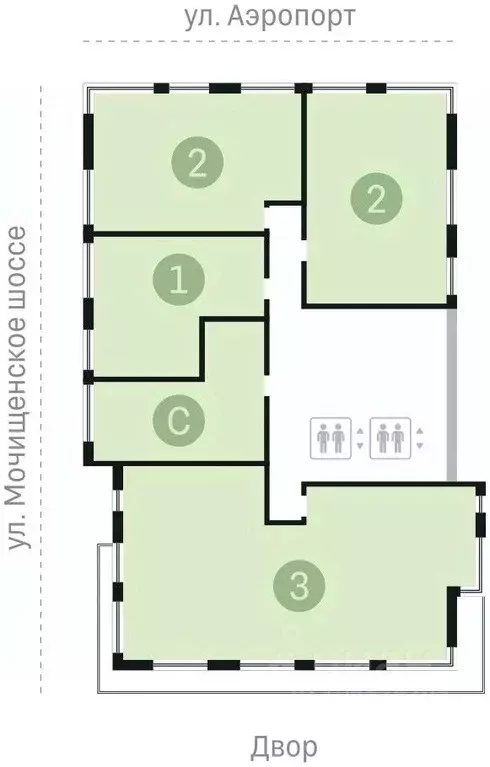 1-к кв. Новосибирская область, Новосибирск ул. Аэропорт, 88 (57.1 м) - Фото 1