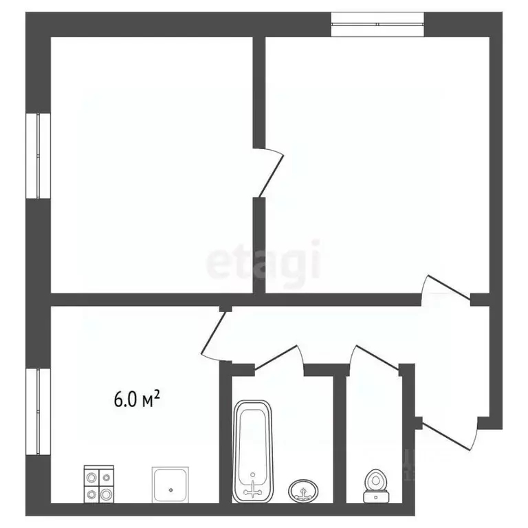 2-к кв. Ярославская область, Рыбинск ул. Гончарова, 17 (45.0 м) - Фото 2