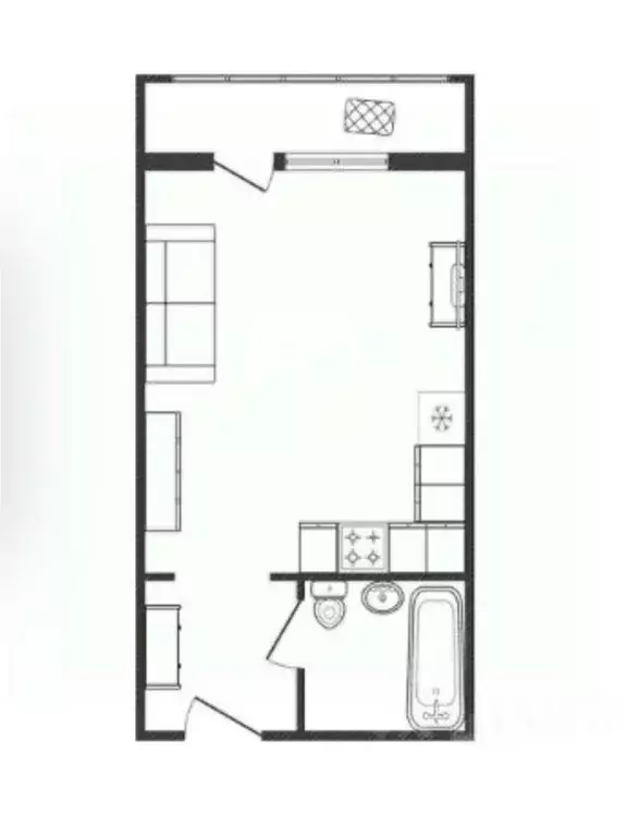 Студия Новосибирская область, Новосибирск ул. Виктора Уса, 11 (19.0 м) - Фото 2