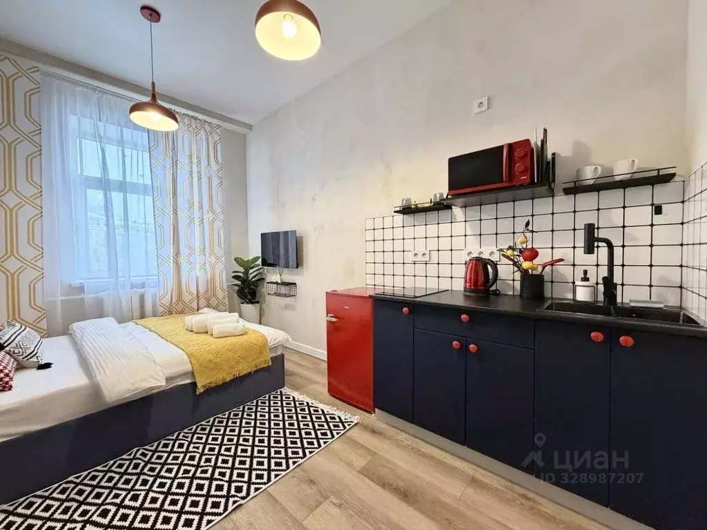 Студия Москва Новая Басманная ул., 35С1 (15.55 м) - Фото 1