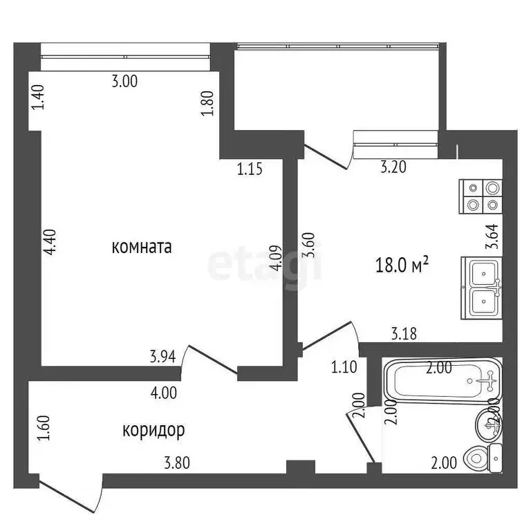 1-комнатная квартира: Севастополь, Маячная улица, 38В (45.5 м) - Фото 0