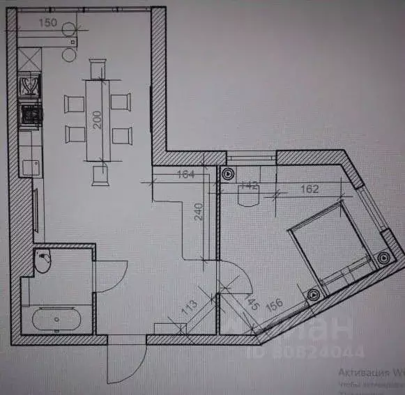 1-к кв. Калужская область, Калуга ул. Фомушина, 29 (45.0 м) - Фото 2