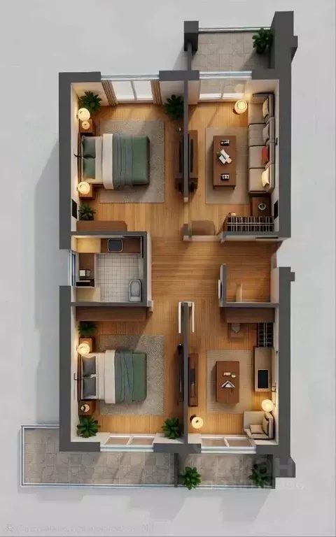 3-к кв. Омская область, Омск ул. Яковлева, 15 (76.1 м) - Фото 1