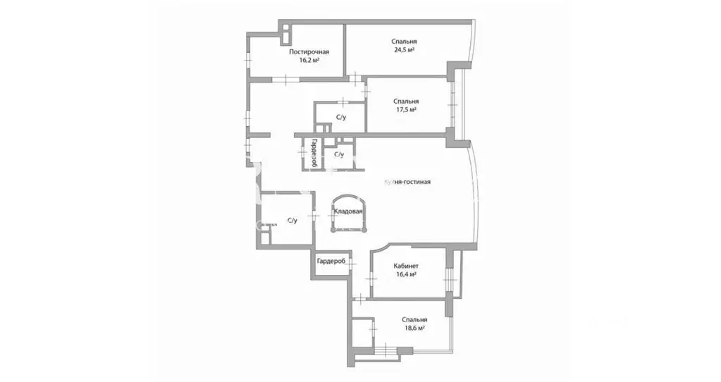 5-к кв. Москва Нежинская ул., 1к1 (212.0 м) - Фото 1