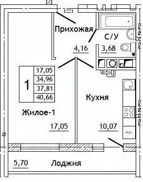 1-к кв. Смоленская область, Смоленский муниципальный округ, д. ... - Фото 0