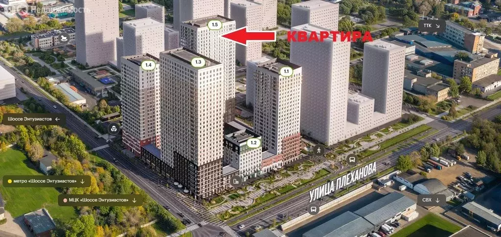 2-комнатная квартира: Москва, ЖК Плеханова 11 (51.9 м) - Фото 2