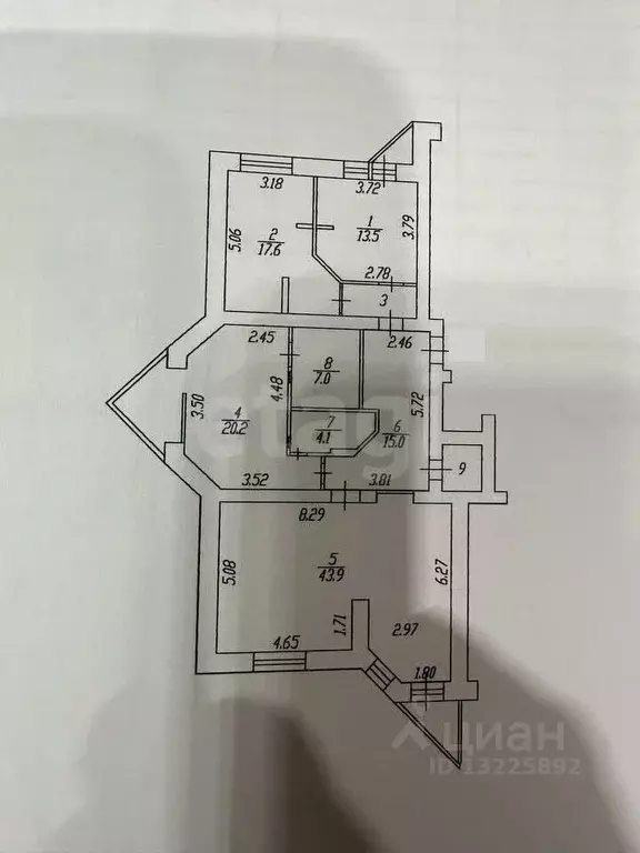 4-к кв. Вологодская область, Вологда ул. Леденцова, 7А (127.3 м) - Фото 2
