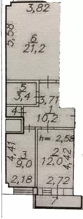2-к кв. Красноярский край, Красноярск Соколовская ул., 76А (56.8 м) - Фото 2