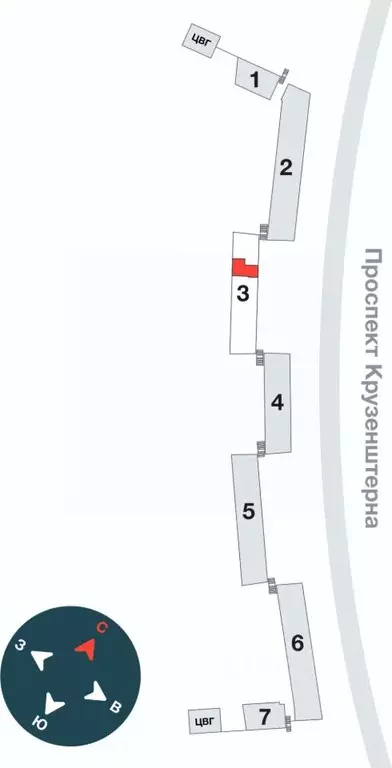 Помещение свободного назначения в Санкт-Петербург Новая Земля жилой ... - Фото 2