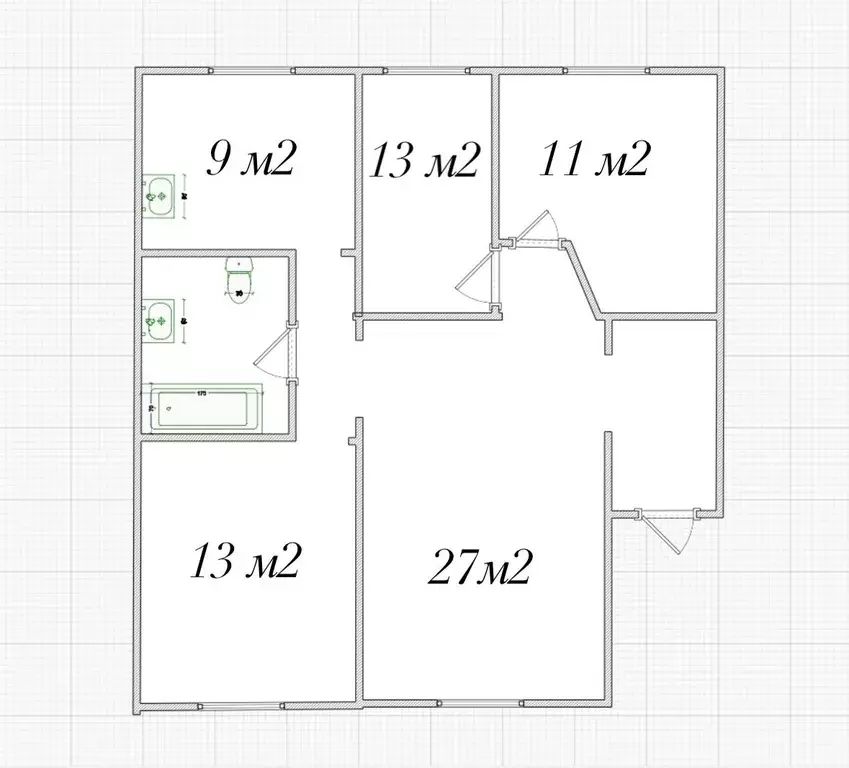 Продаётся 4-к квартира, 82 м - Фото 1