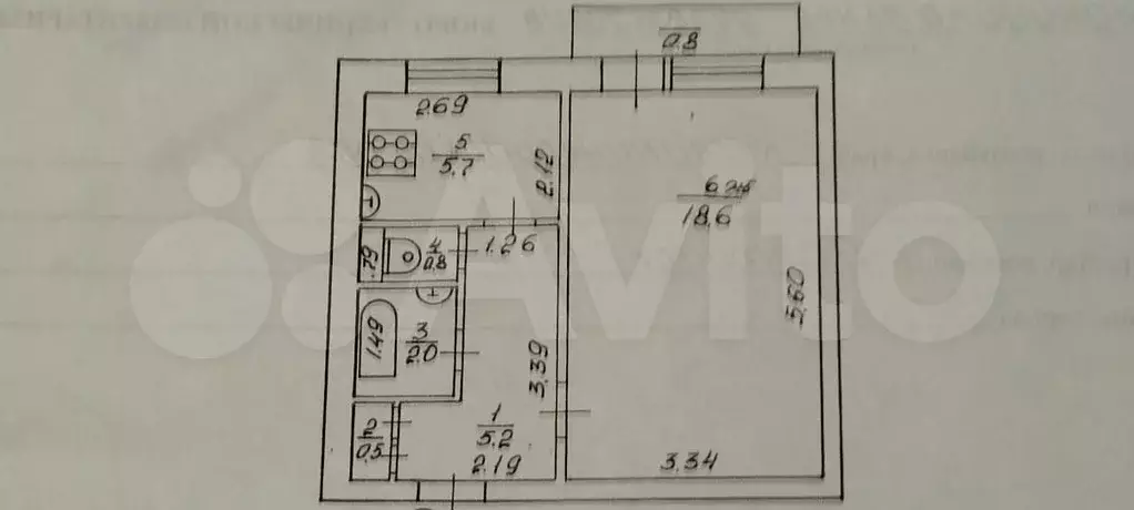 1-к. квартира, 33 м, 6/9 эт. - Фото 0