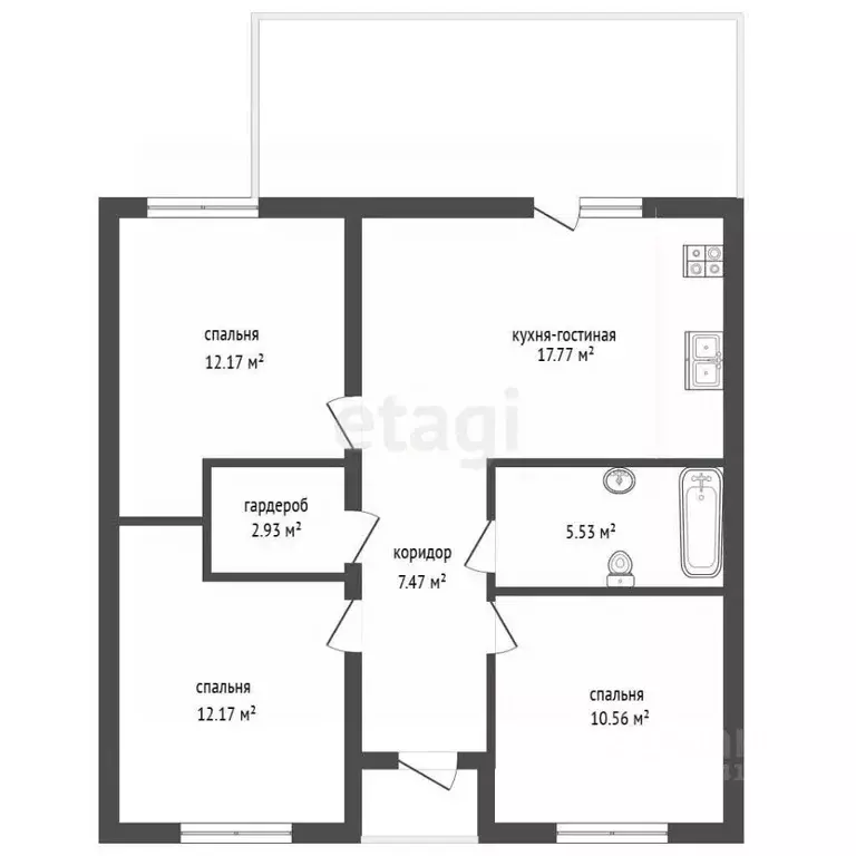 Дом в Севастополь Балаклавский муниципальный округ, Перископ СТ,  (100 ... - Фото 2
