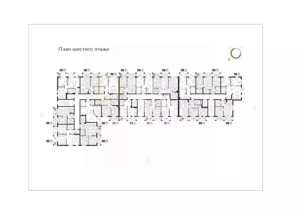 1-к кв. Калининградская область, Светлогорск Новая ул., 108-114 (60.82 ... - Фото 1