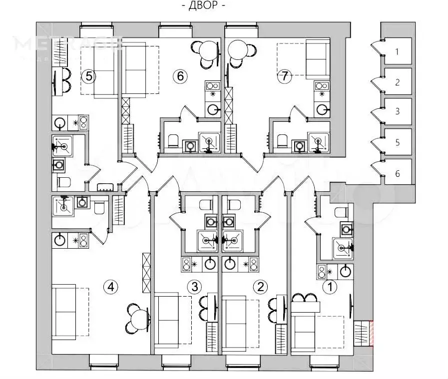 Квартира-студия, 18 м, 1/6 эт. - Фото 0