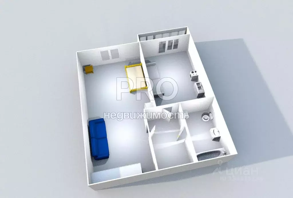 1-к кв. Ярославская область, Ярославль ул. Труфанова, 10А (29.9 м) - Фото 2