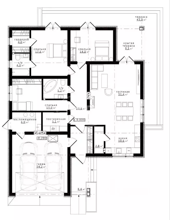 Дом в Калининградская область, Гурьевский муниципальный округ, пос. ... - Фото 2