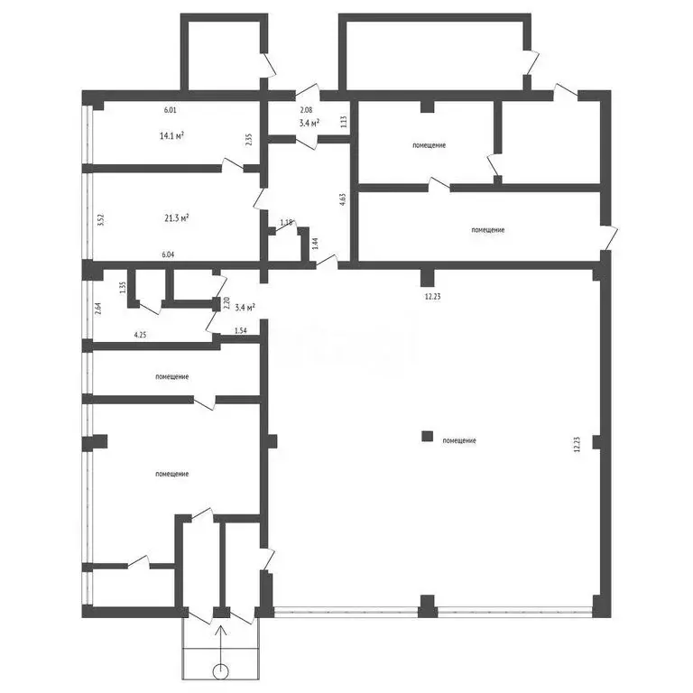 Помещение свободного назначения (218 м) - Фото 1