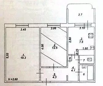 2-к кв. Тверская область, Тверь ул. Артюхиной, 1в (53.0 м) - Фото 2