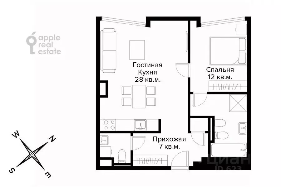 2-к кв. Москва Садовническая ул., 29 (60.4 м) - Фото 2