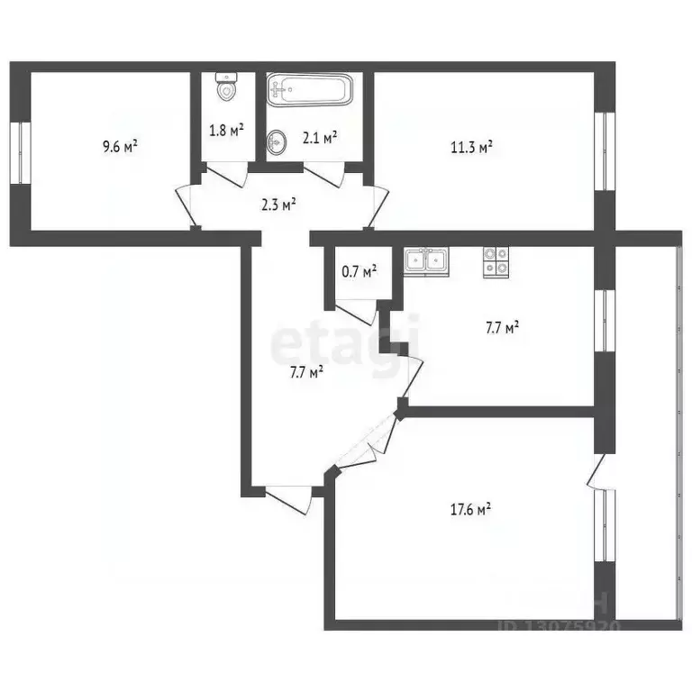 3-к кв. Ярославская область, Ярославль Суздальское ш., 28к3 (60.8 м) - Фото 2