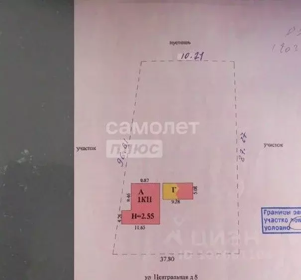 Участок в Липецкая область, Задонский муниципальный округ, с. Нижнее ... - Фото 2