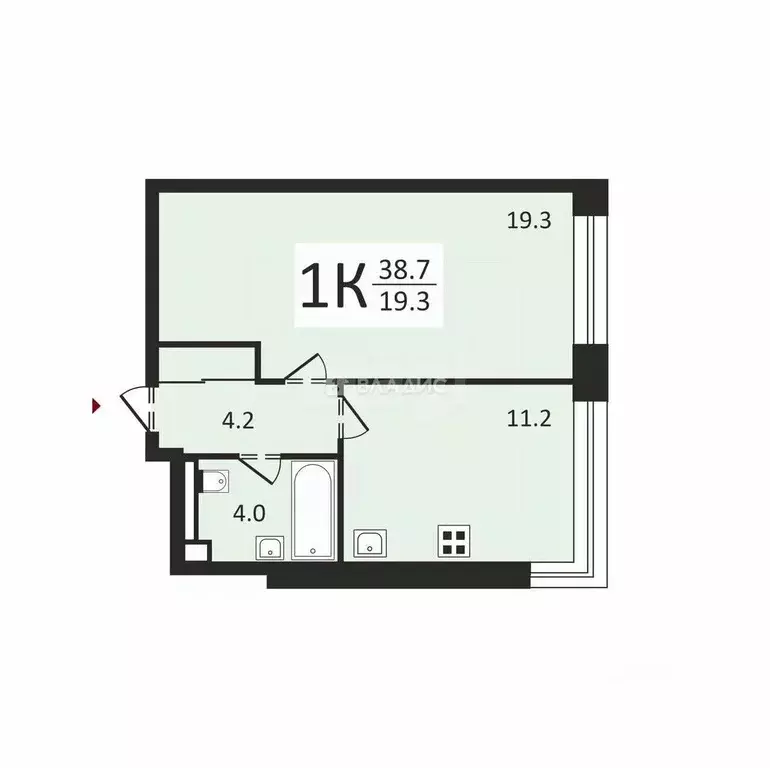 1-к кв. Москва Левел Южнопортовая жилой комплекс, 6 (38.7 м) - Фото 0