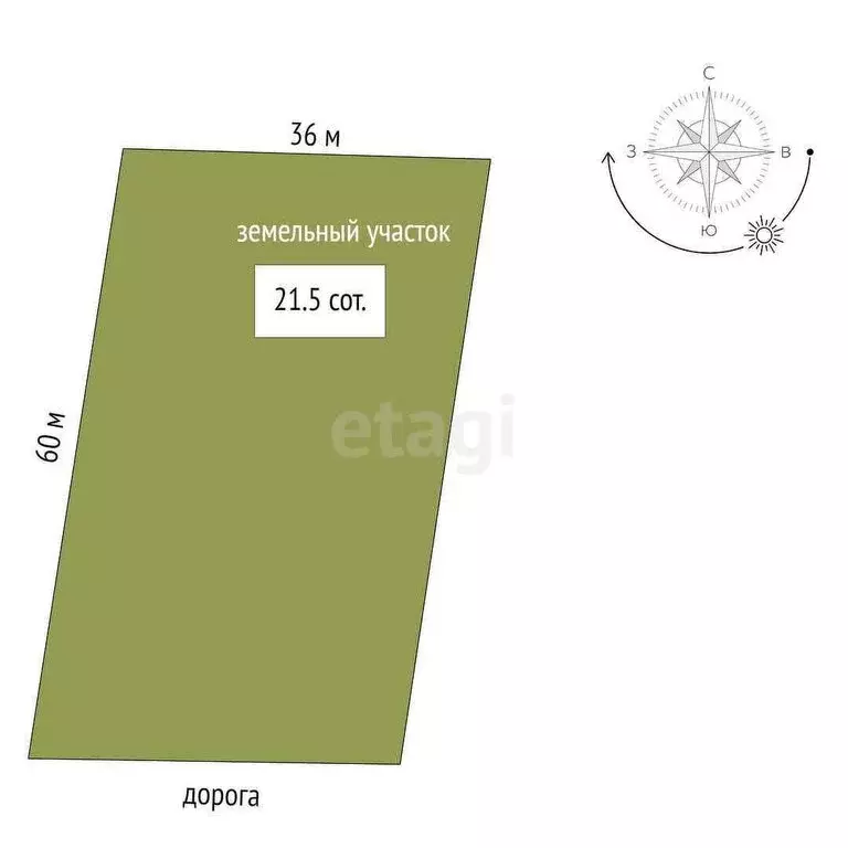 Участок в Судиславский район, Расловское сельское поселение, деревня ... - Фото 1